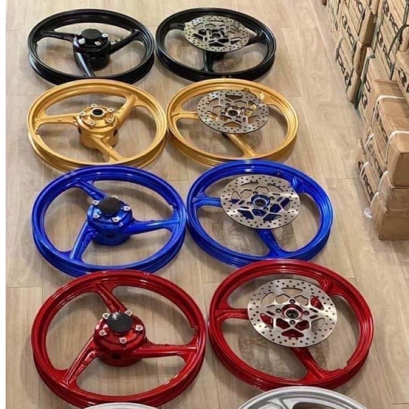 Mâm vành 3 đao đúc cho xe exx 135, ex 150, ex 155