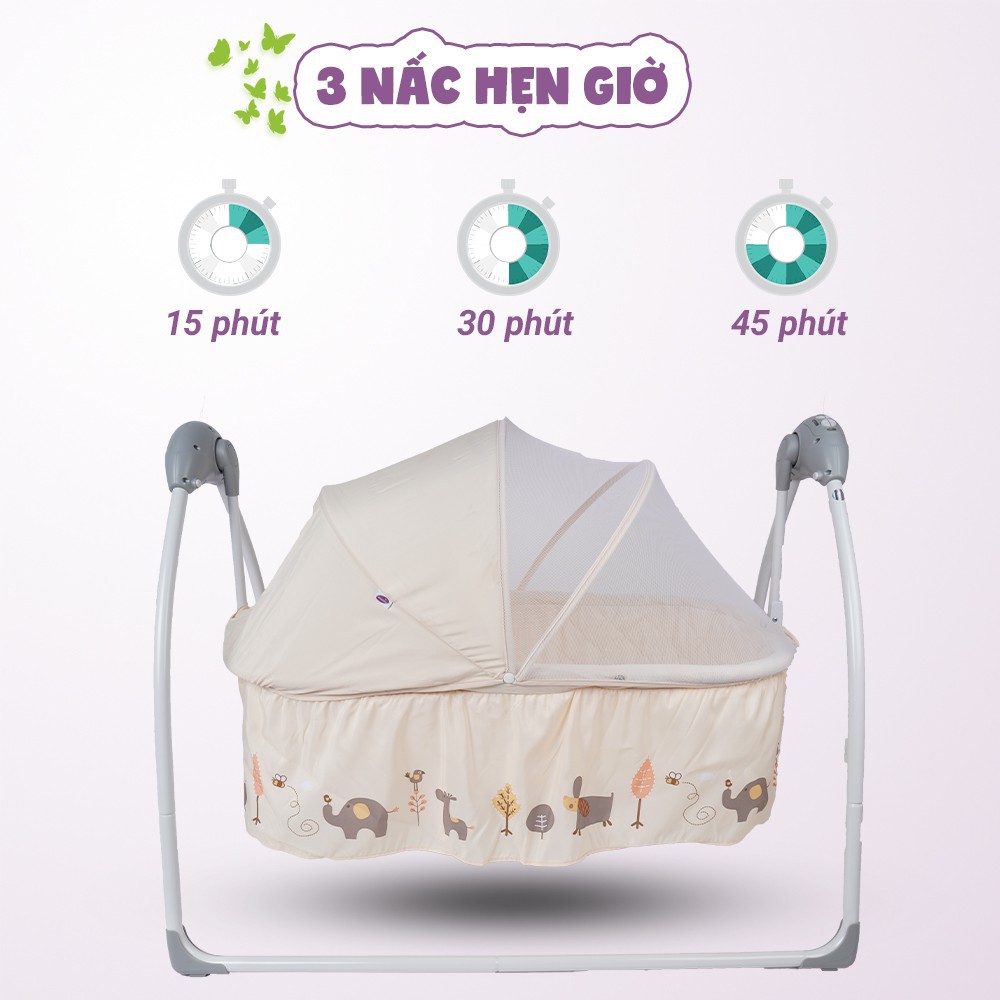 FREE SHIP !!! Nôi tự động cao cấp Mastela màu xanh SG239 chính hãng