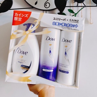 Set dove nhật gồm sữa tắm + dầu gội + dầu xả chuẩn auth nội địa 500ml