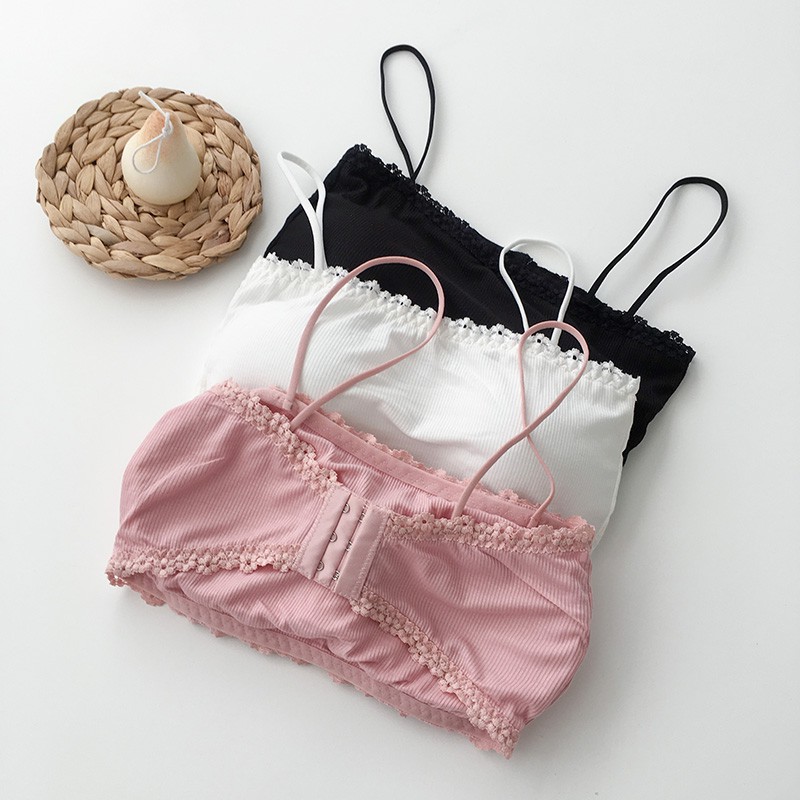 Áo bra 2 dây thun tăm móc cài sau mã 8832