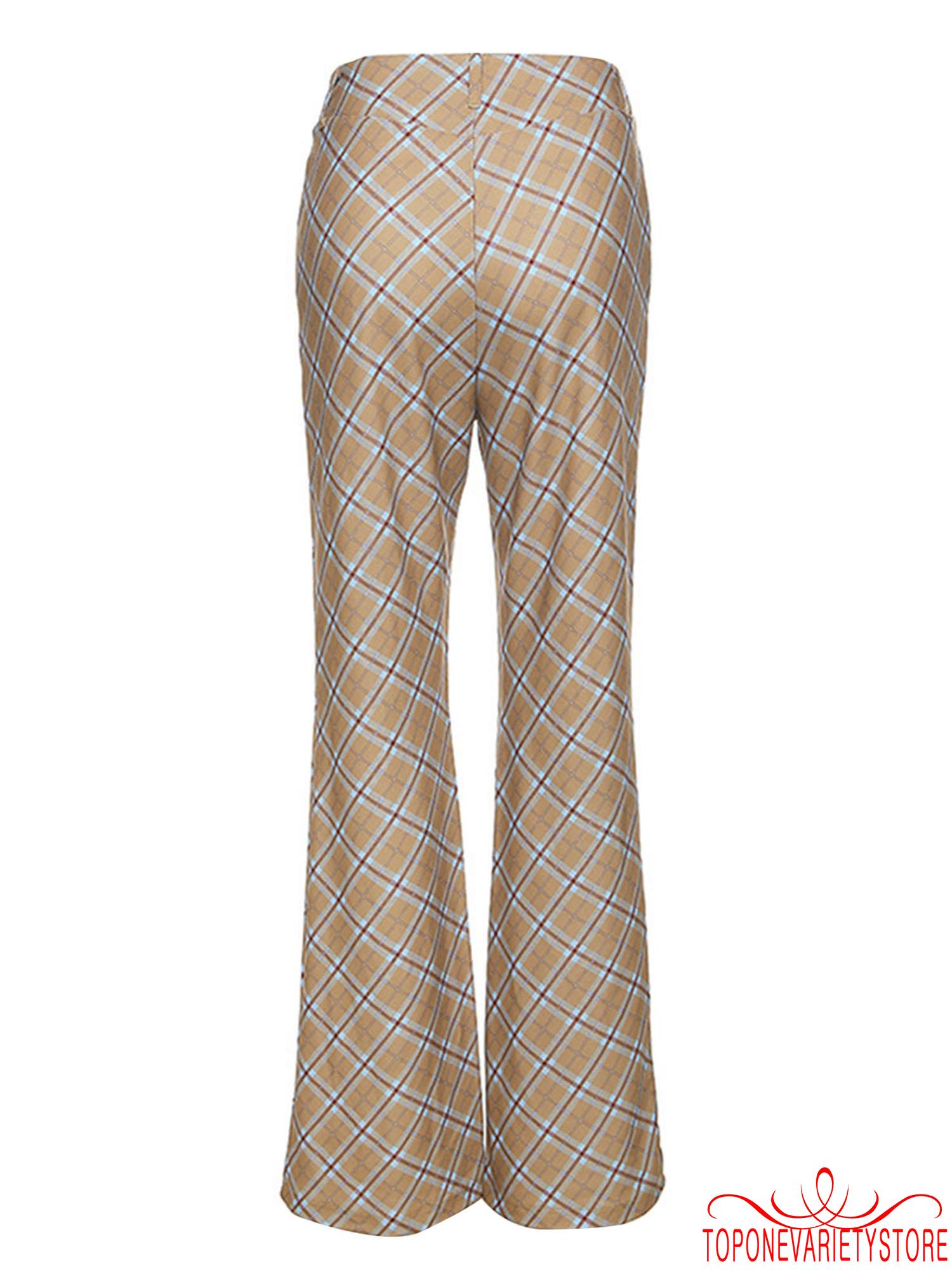 Quần Dài Lưng Cao Hoạ Tiết Caro Phong Cách Sành Điệu Cho Phụ Nữ | BigBuy360 - bigbuy360.vn