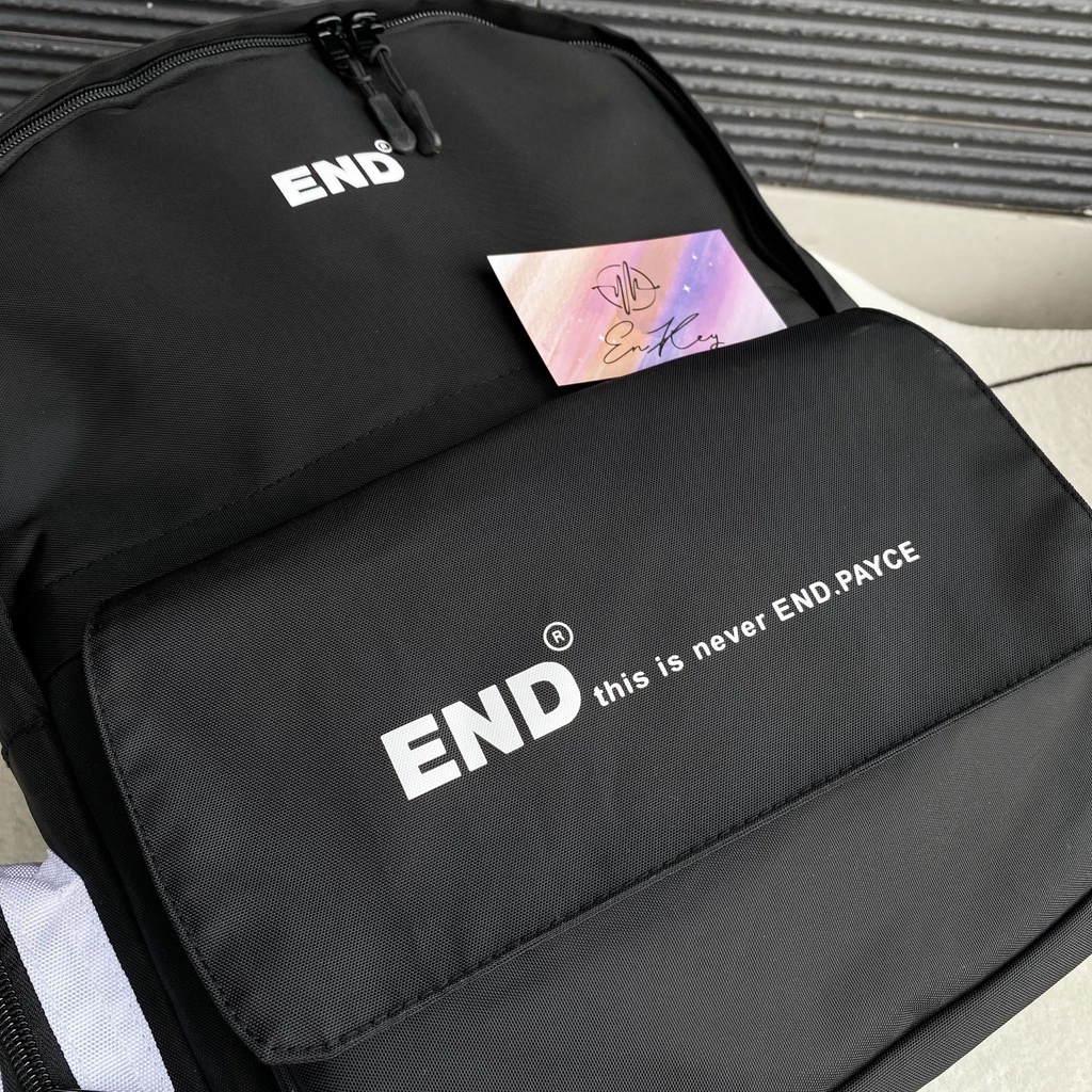 Balo END  ss1 Đi Học Đi Chơi Nam Nữ Thời Trang Hàn Quốc  Nhiều Ngăn Tiện Dụng ( kèm sticker cài balo)