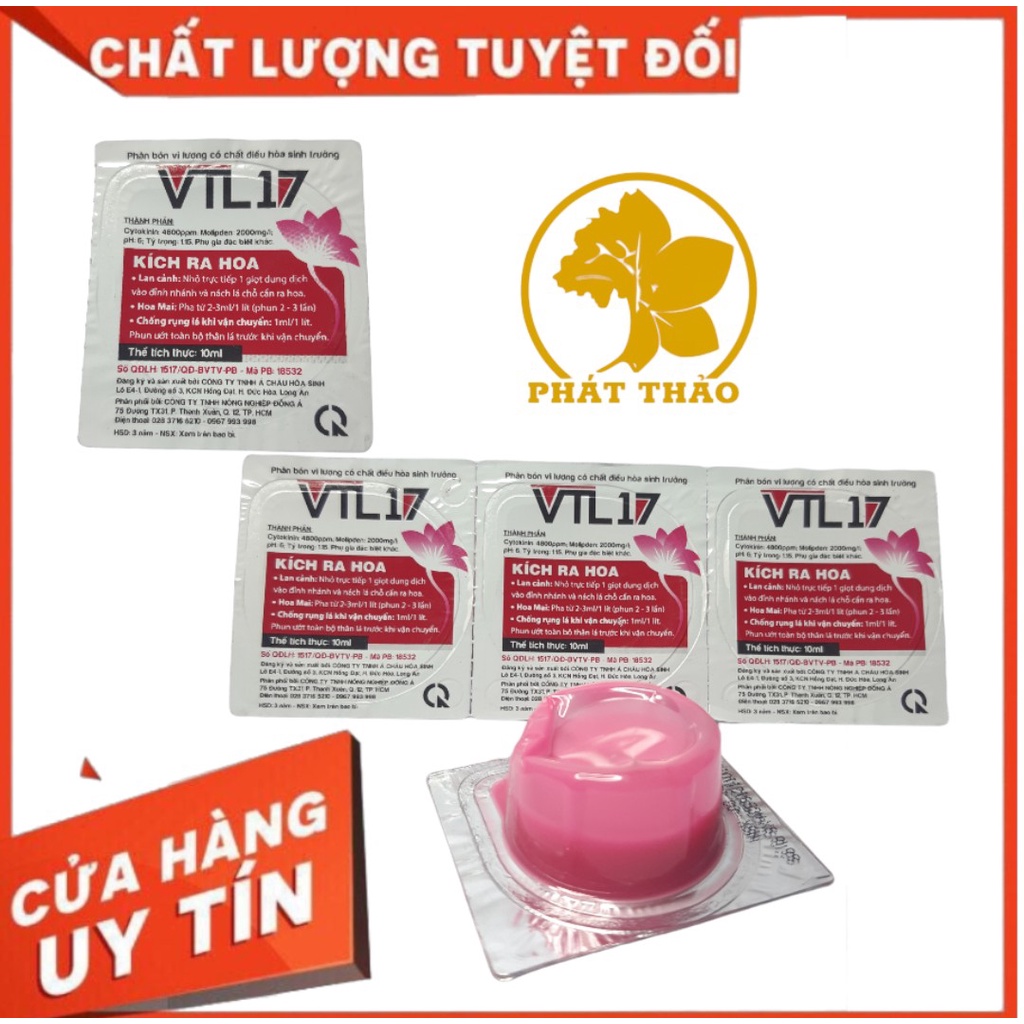 Thuốc Kích Thích Ra Hoa VTL-17 - 10ml cho cây Hoa Mai, Hoa Lan