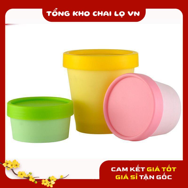 Hủ Đựng Kem ❤ SIÊU RẺ ❤ Hũ ly Thái 200g 100g 50g , Hũ nhựa chiết mỹ phẩm , phụ kiện du lịch