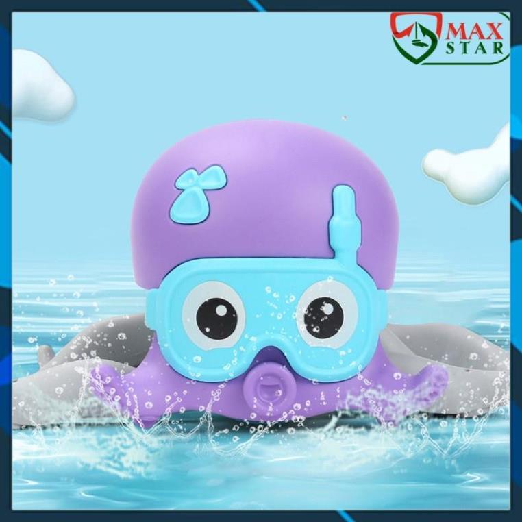 [MẪU MỚI] Đồ chơi bạch tuộc bơi lội trong nước lên cót chạy ngang Đồ chơi nhà tắm tắm vui nhộn cho bé