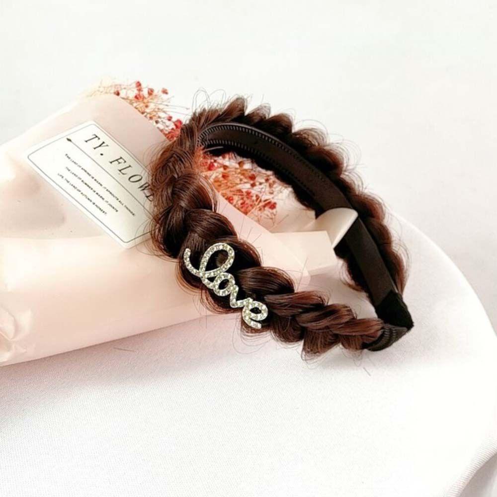 Băng Đô Cài Tóc Handmade Dễ Thương Cho Nữ|Bộ Tóc Giả / Băng Đô Cài Tóc Giả In Chữ Thời Trang