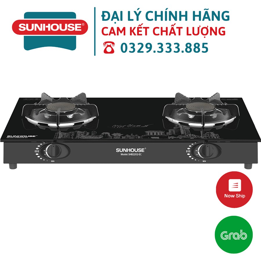 BẾP GAS DƯƠNG HỒNG NGOẠI SUNHOUSE SHB2202-EC