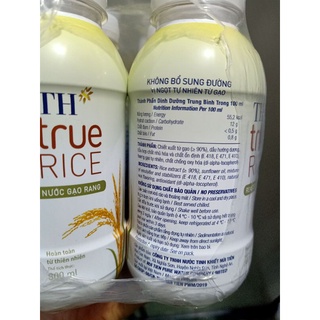 Thùng nước gạo TH true rice 300ml × 24 chai ( Gạo rang / Gạo Lứt / Đủ mùi)