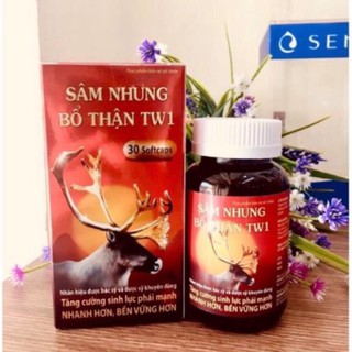 Sâm nhung bổ thận TW1 Bổ thận, tráng dương, mạnh gân cốt Lọ 30 viên