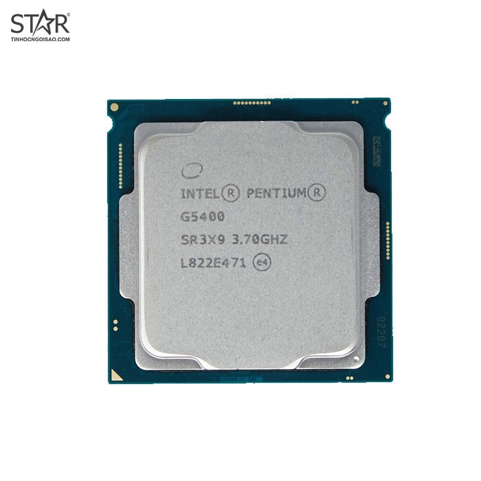 CPU Intel Pentium G5400 (3.70GHz, 4M, 2 Cores 4 Threads) TRAY chưa gồm Fan