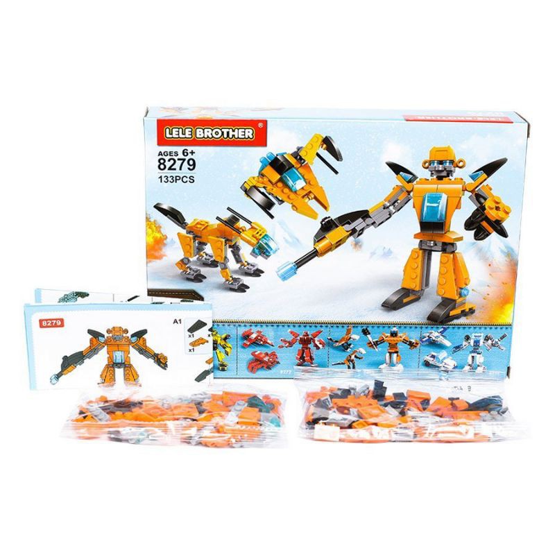 Bộ lắp ráp Sandstorm - Lele Brother - TRANSFORMER FIGHTER - 3in1