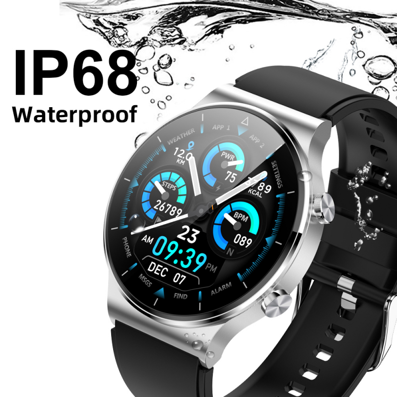 UTELITE M2 Smartwatch 1.3 inch Round Screen Bluetooth Call IP68 Waterproof Long Standby Heart Rate Monitoring Fitness Tracker