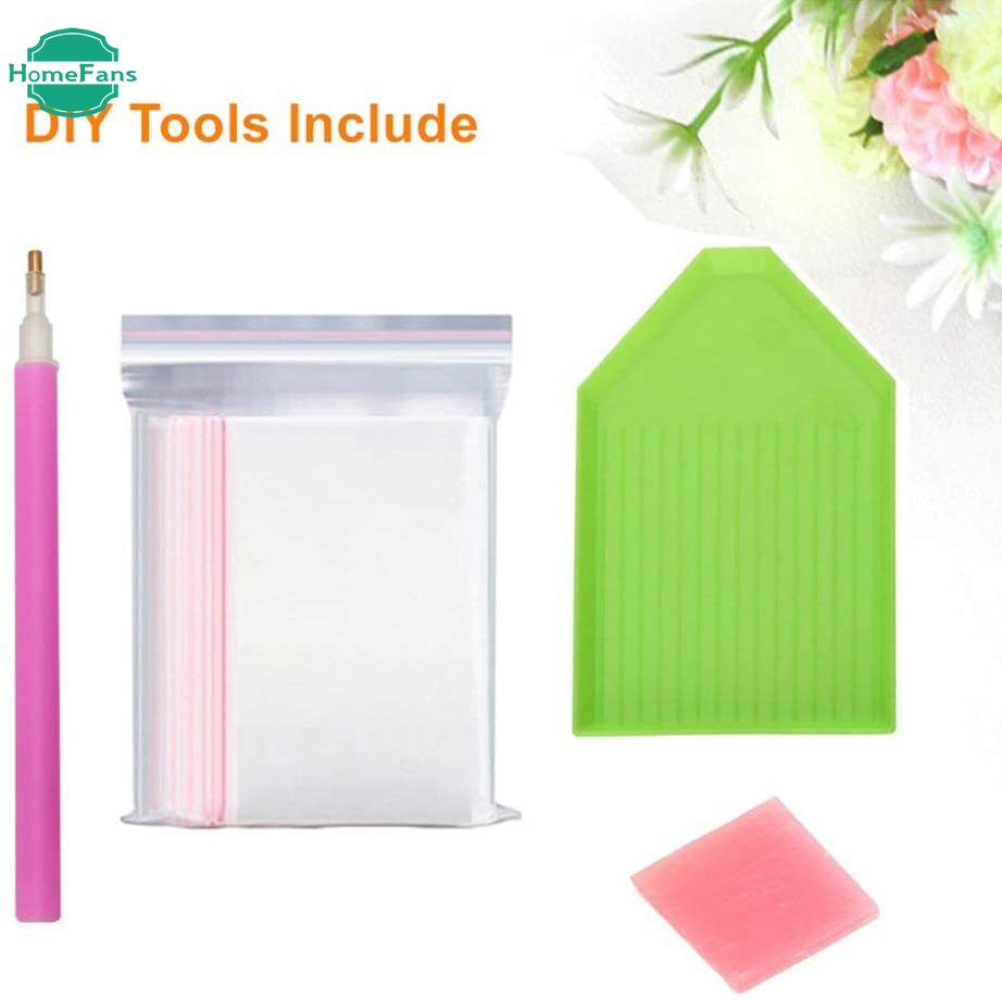 Tranh đính đá 5D tự làm hình mèo con đáng yêu 30x40