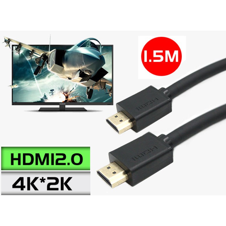 Cáp HDMI độ phân giải cao 2.0 (4K*2k) 1.4V (1080P 3D) dài 1.5m