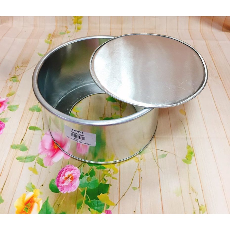 Khuôn Nhôm Tròn Đế Rời/Liền Cao 8cm