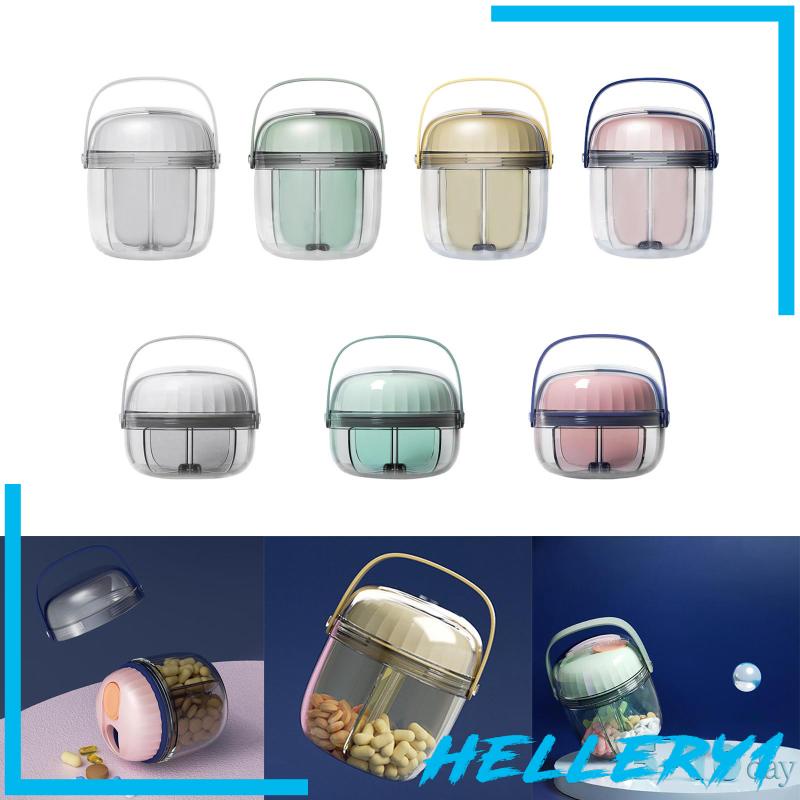 1 Hộp Đựng Thuốc 4 Ngăn Chống Thấm Nước Có Nắp Đậy Tiện Dụng Mang Theo Du Lịch