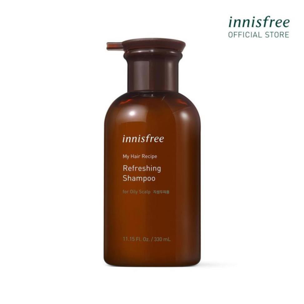 Dầu gội cho da đầu dầu innisfree My Hair Recipe Refreshing Shampoo For Oily Scalp 330ml