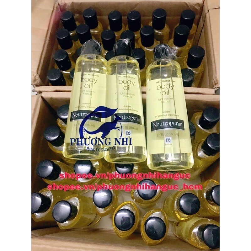 DATE 10/2024 - BILL MUA PHARMACY ÚC - DẦU DƯỠNG DA NEUTROGENA BODY OIL 250ml