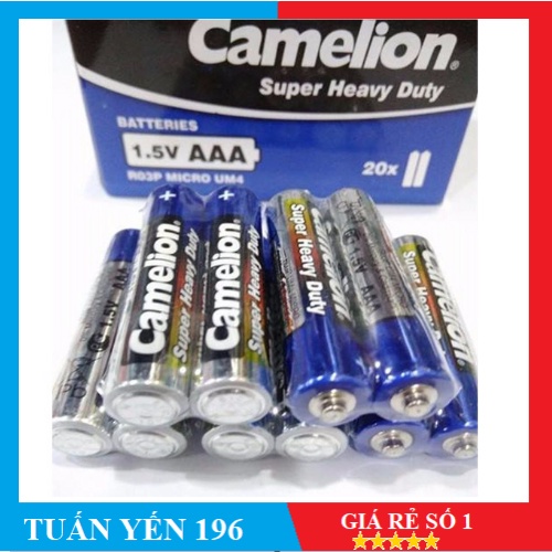 [CÓ NOWSHIP] PIN 3A CAMELION 1 HỘP 20 CẶP /40 VIÊN