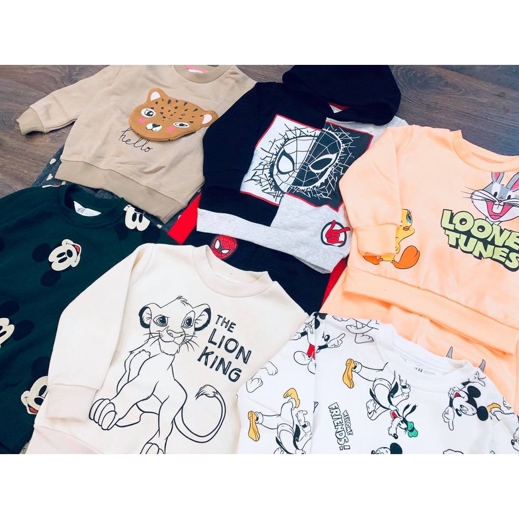 Bộ lót nỉ h.m xuất dư dày dặn siêu ấm cho bé