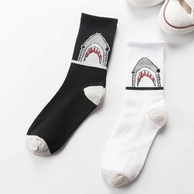 Vớ cao cổ unisex cá mập, tất bắp chân shark ulzzang cá tính NEKO