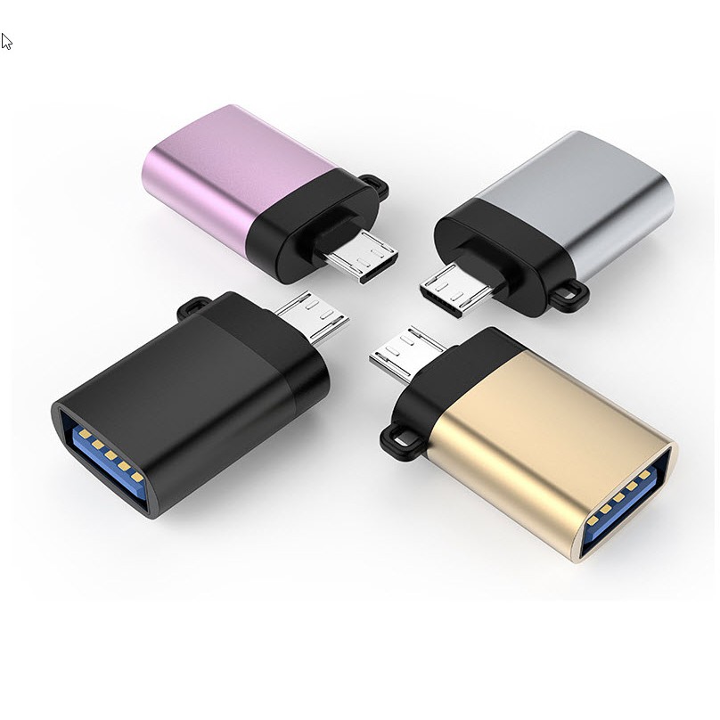 [ HCM ] ĐẦU CỔNG CHUYỂN USB 3.0 OTG [ FAMALE] SANG MICRO USB / TYPE C [ MALE ] chuẩn 3.0 NHƯ HÌNH không có dây móc