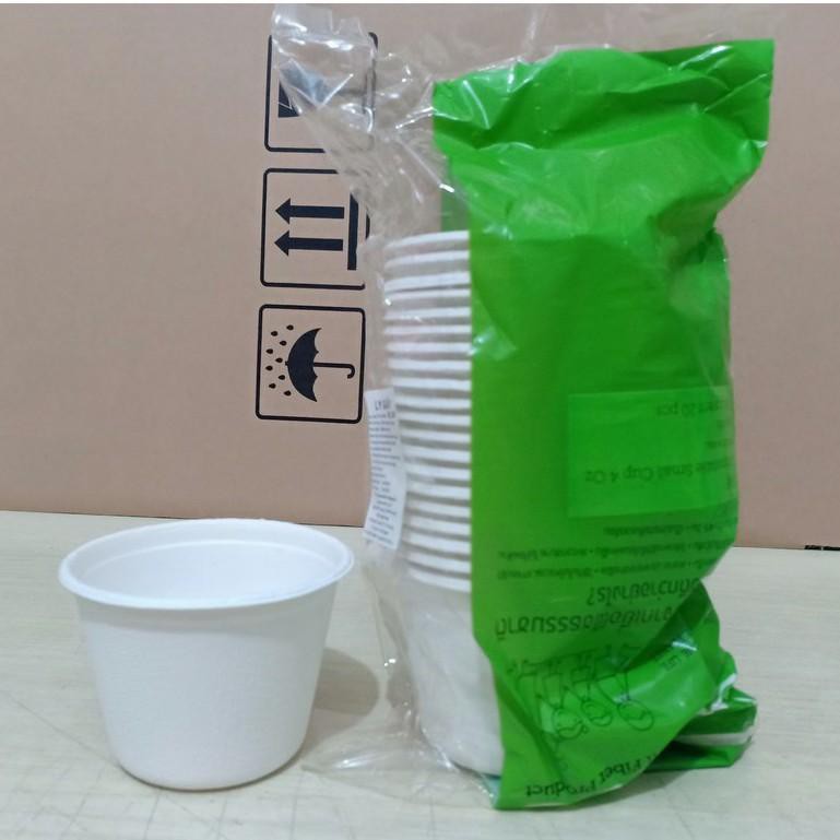 50 chén, tô, hủ nhỏ, hộp đựng nước sốt, nước chấm  làm từ bã mía L048 (115ml) luôn nắp nhựa thân thiện với mội trường