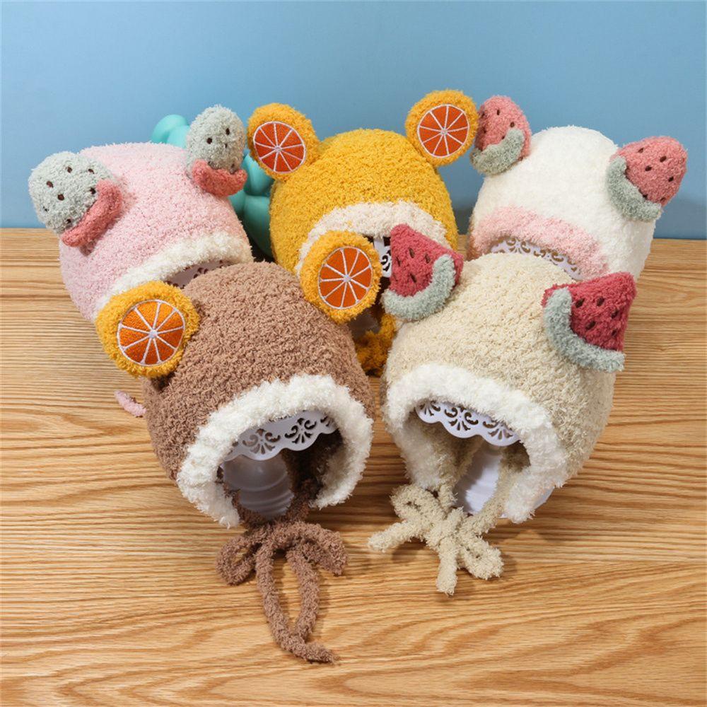 Mũ Trùm Đầu Bảo Vệ Tai Phối Lông Giữ Ấm Mùa Đông Cho Bé