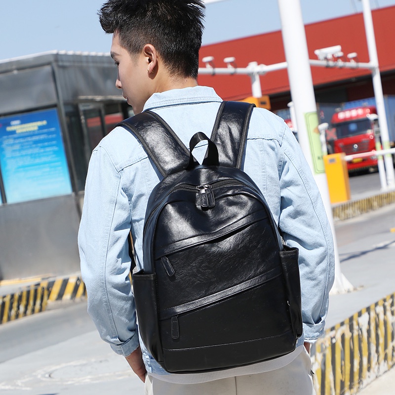 Balo da nam, Balo thời trang nam MCM size 30*40cm cao cấp, chống thấm nước M450