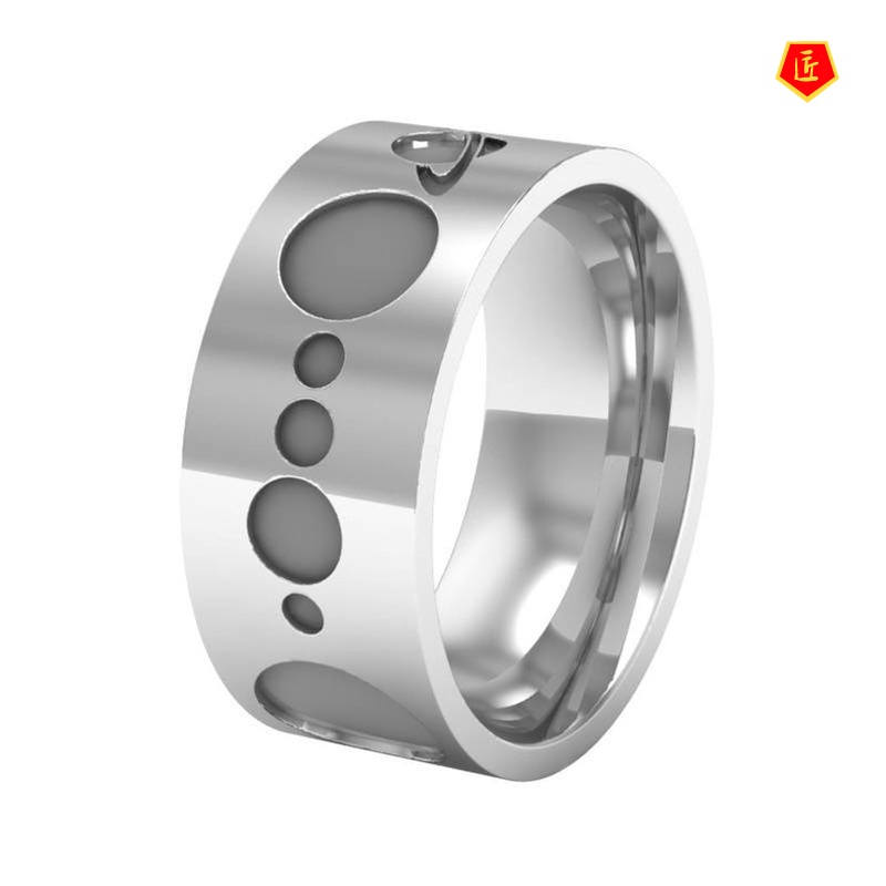 (Hàng Có Sẵn) Nhẫn Bạc 925 Mặt Hình Hành Tinh Sáng Tạo Mới