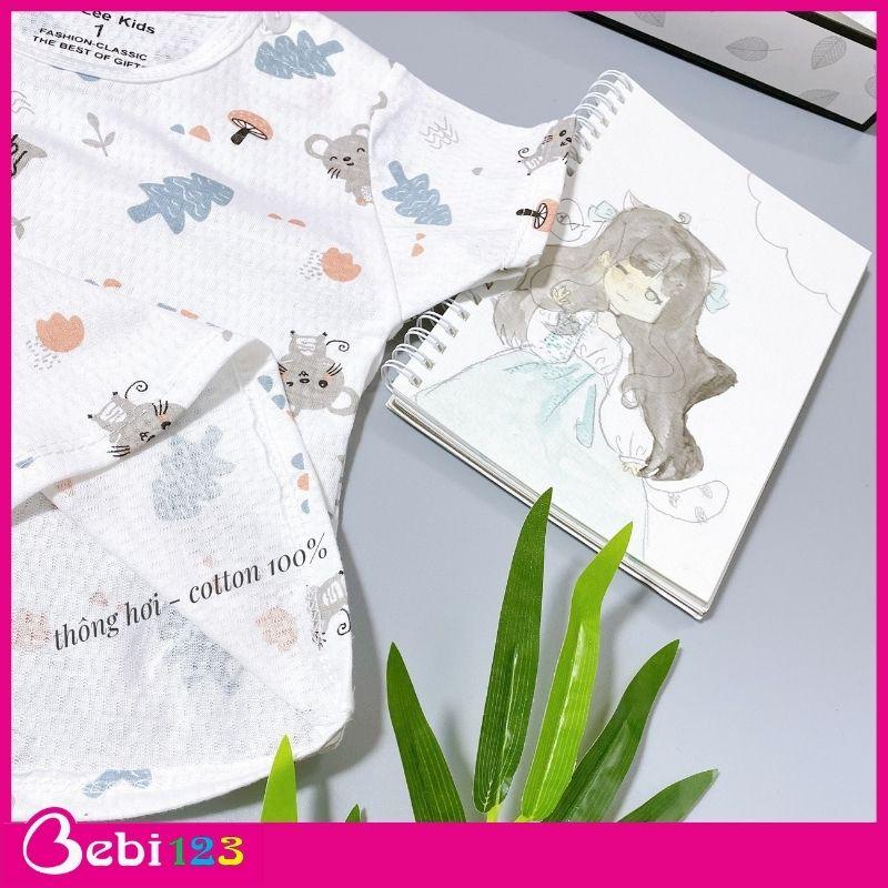 Bộ LeeLee Kids cọc tay, ba lỗ siêu mềm mát cho bé