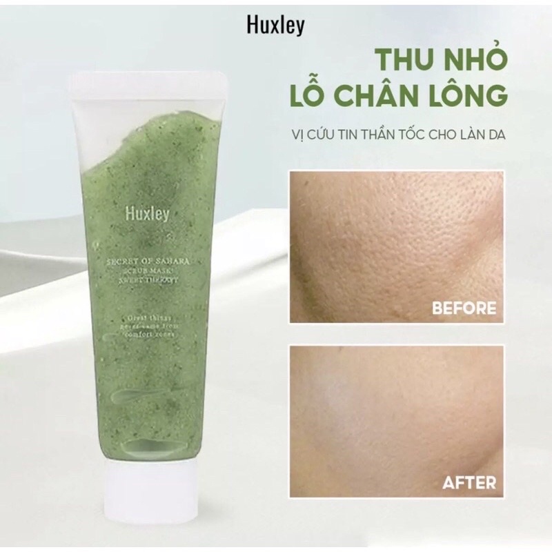 Tẩy tế bào chết Huxley Scrub Mask Therapy 30g chiết xuất từ xương rồng