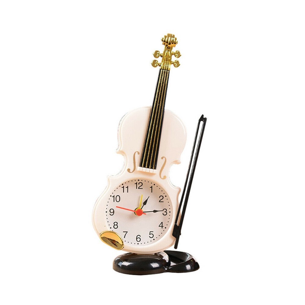 Đồng hồ báo thức để bàn hình cây đàn violin
