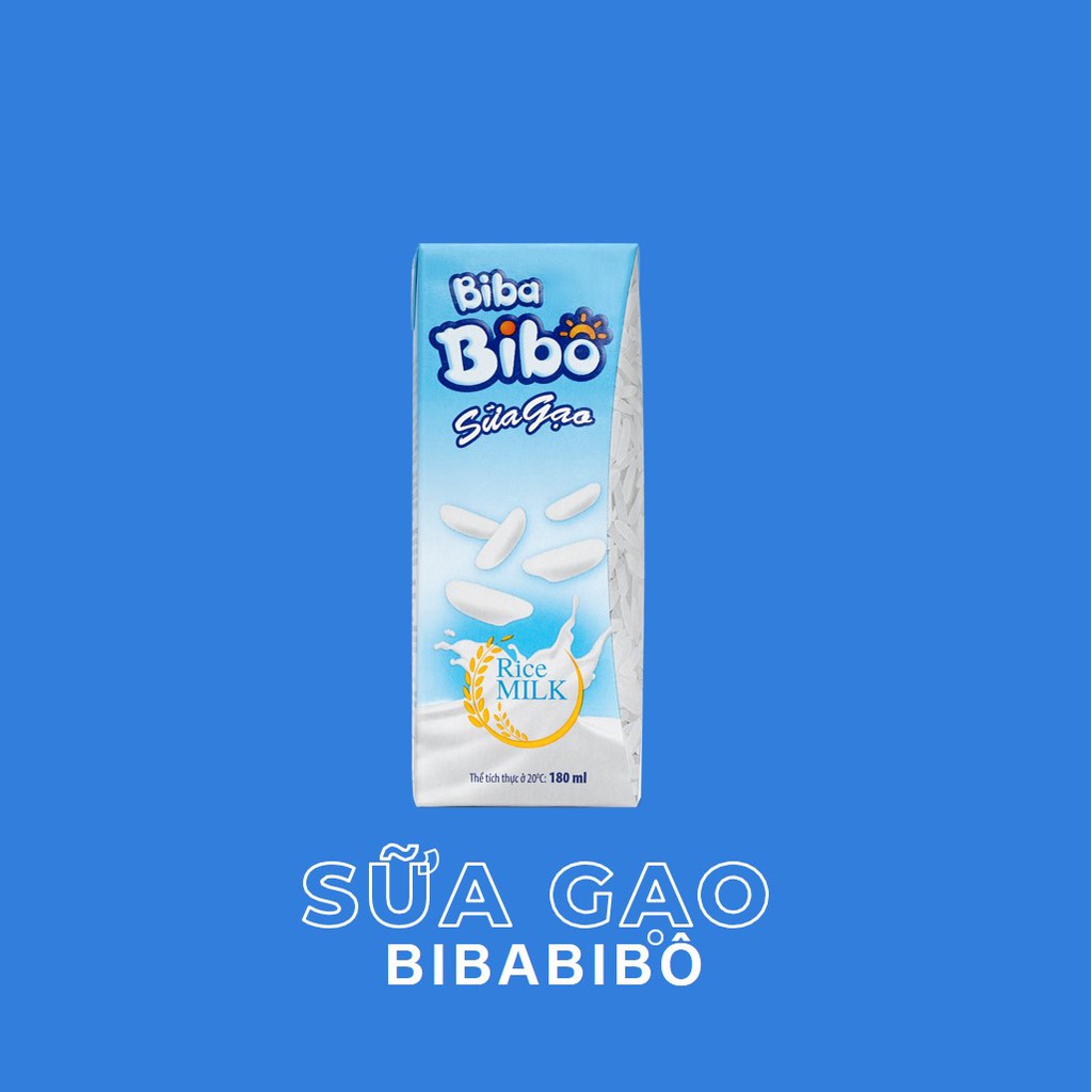 Sữa Gạo BibaBibô hộp giấy 180ml