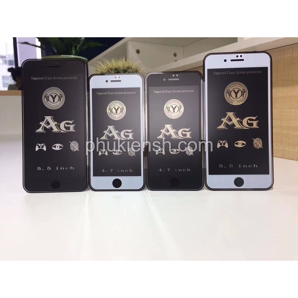 Kính Cường Lực Chống Vân Tay Iphone 6/6s/7/8 Plus - Iphone 14/14pro/ 14 Plus /14 promax