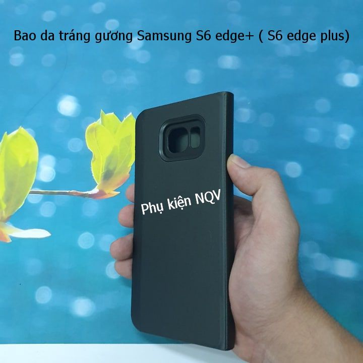 Samsung S6 edge+ || Bao Da Clear View Standing Samsung S6 edge+ ( S6 edge plus) - Pk NQV