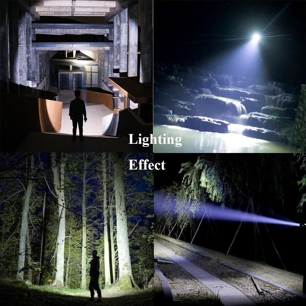 Đèn Pin Led USB Công Suất Cao Siêu Sáng Dùng Cho Hoạt Động Ngoài Trời