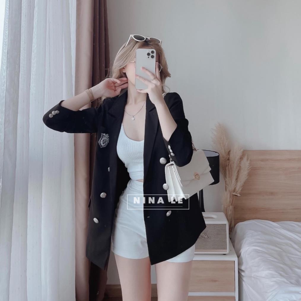 [ 𝐅𝐑𝐄𝐄 𝐒𝐇𝐈𝐏 ] SÉT VEST 3 MÓN LOGO CÔNG SỞ ÁO BRA 2 DÂY QUẦN SHORT ĐÙI