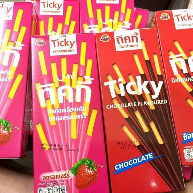 [Lốc 12 +1] Bánh que phủ kem Ticky Thái Lan | BigBuy360 - bigbuy360.vn