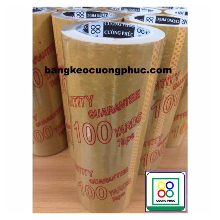 1 Cây 6 cuộn Băng keo đục 100 yard 5 phân Siêu Xịn