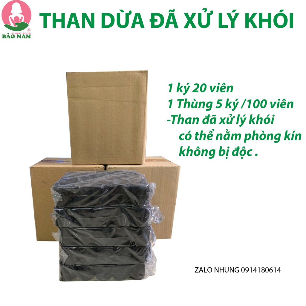 THAN GÁO DỪA  dùng xông hơ mẹ và bé - BBQ- 5 ký