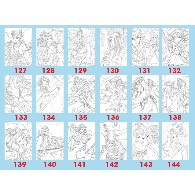 Tranh tô màu Anime khổ A4  - Dành cho những bạn trẻ yêu thích nghệ thuật và sáng tạo
