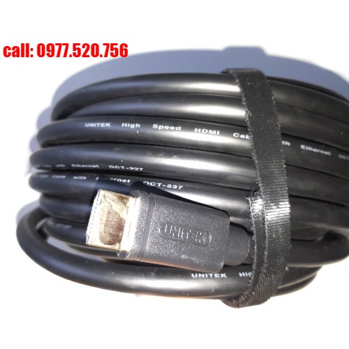 Dây cáp HDMI dài 10m -> 20m Unitek kết nối máy tính với tivi, máy chiếu, camera