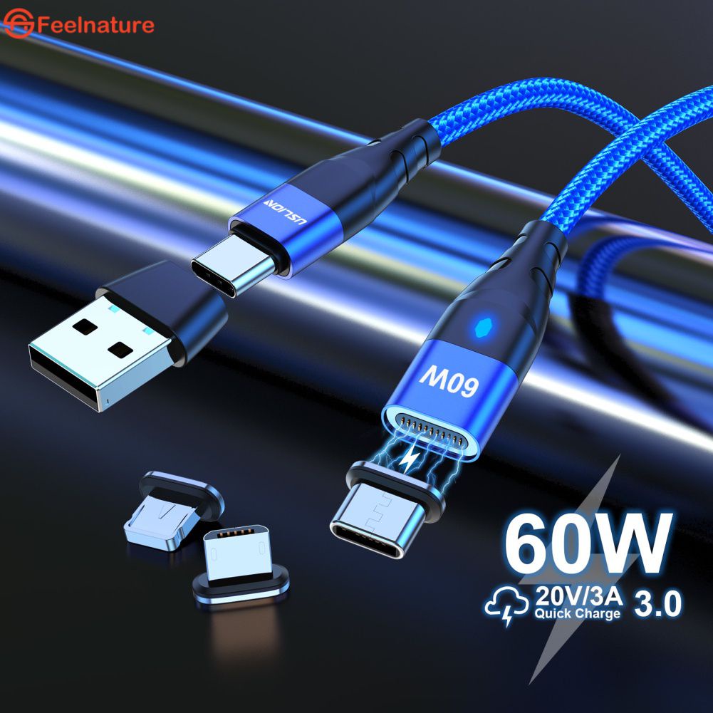 Pd 60W Từ Cáp Sạc Nhanh Cho Cho Iphone 13 Pro Max Xiaomi 12 Usb C To Type C Dữ Liệu Cáp Sạc Cho Macbook Laptop