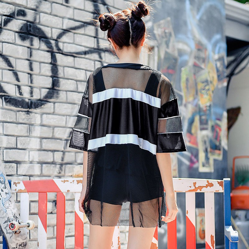 Tủ đựng & Hộp lưu trữÁo tắm một mảnh nước nóng màu đỏ lưới xẻ tà kiểu mới 2021 nữ sinh hai phiên bản Hàn Quốc | BigBuy360 - bigbuy360.vn