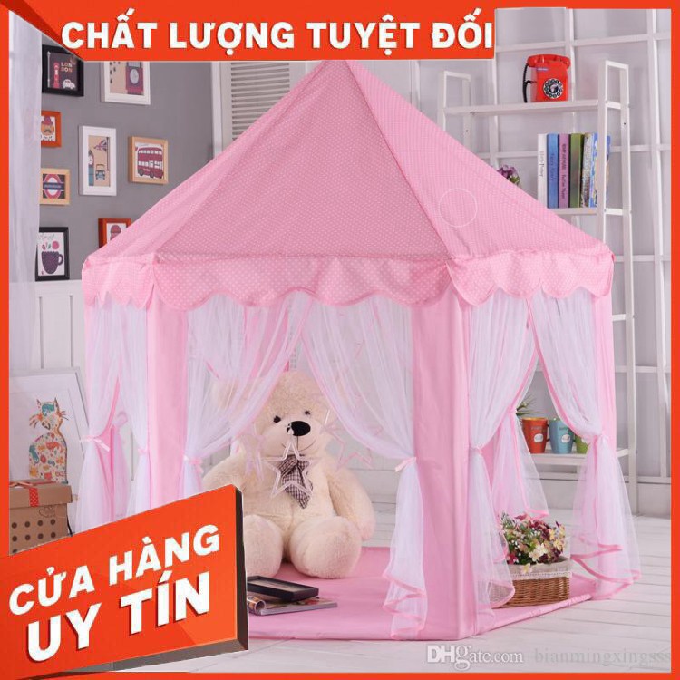 [HOT] [Mã TOYDEC giảm 10% tối đa 15K đơn từ 50K] LỀU CÔNG CHÚA HOÀNG TỬ HÌNH LỤC GIÁC [LỀU RÈM][BUÔN SỈ RẺ] (HÀNG CHUẨN