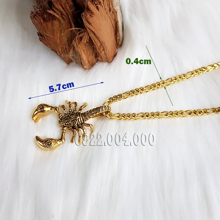 Dây chuyền bò cạp, dây chuyền nam mặt bò cạp MZ1700.