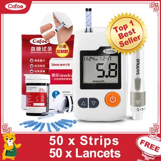 [Hàng mới về] Bộ máy đo đường huyết Cofoe kèm phụ kiện chuyên dụng an toàn