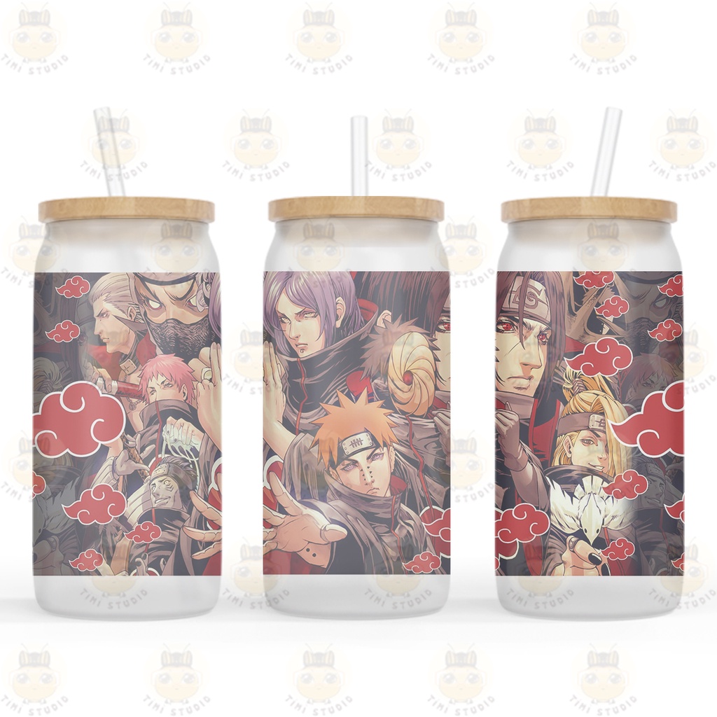 Bình Nước Thủy Tinh Hình Akatsuki Naruto - Tỉ Mỉ Studio - Mã 0609FG