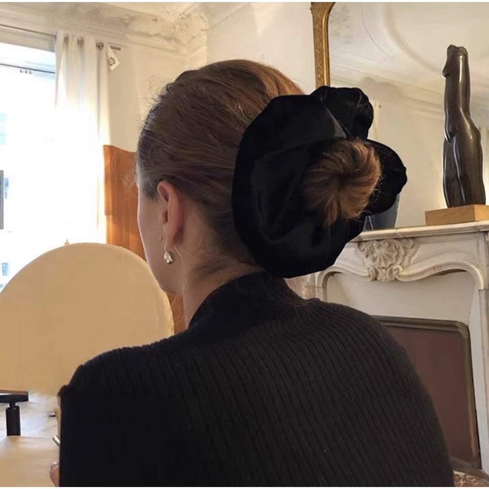 Bông tai hoa tai nữ giọt nước hợp kim mạ bạc dáng dài trơn đơn giản phong cách Hàn Quốc cá tính Boho